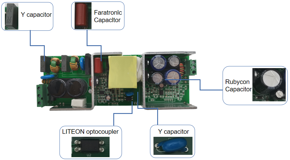 60w 24v Triac dimmable led driver