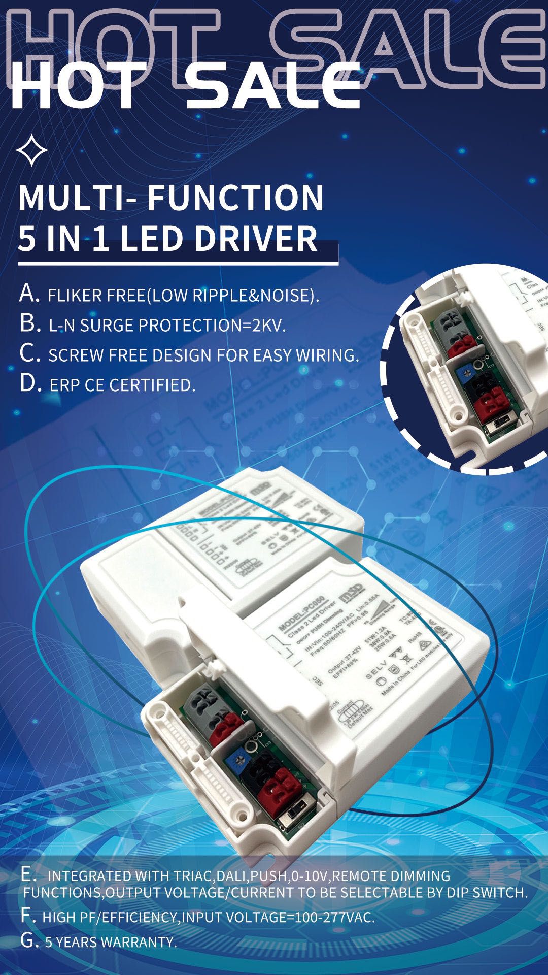 DALI V0 IEC60929 and DALI V1&V2 IEC62386