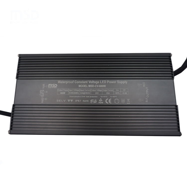 600w 24v ip67 led driver power supply