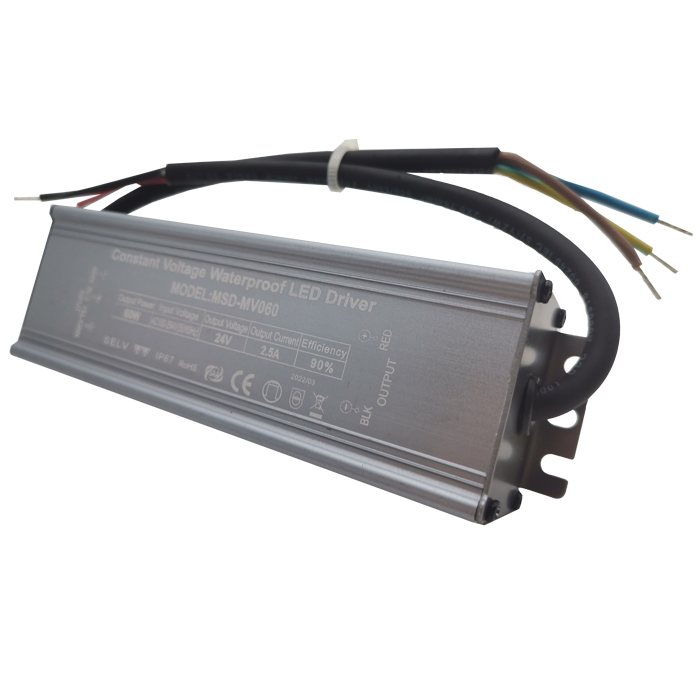 ip67 60w 24v high pf led driver