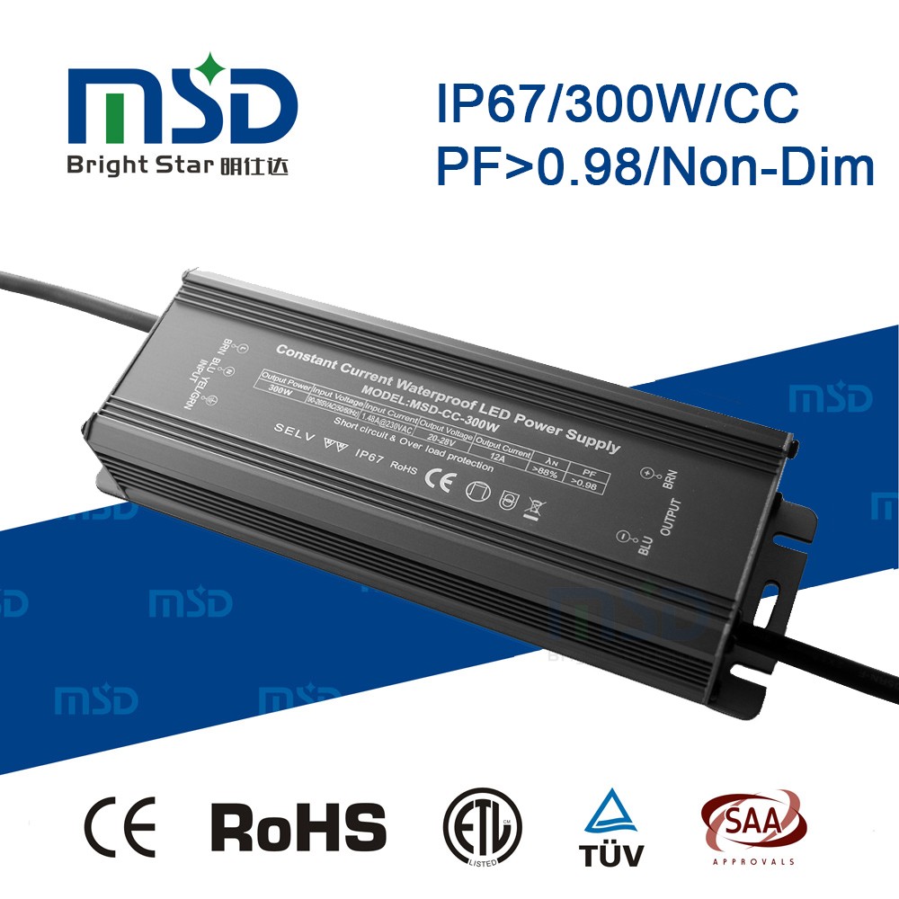 waterproof driver 300w ip67 40-60v
