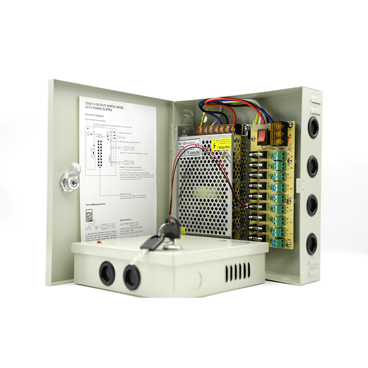 cctv led power supply 120W 12v 10a 9ch LED DRIVER