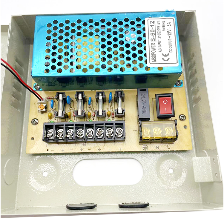 power supply cctv 60W 12V 5A 4CH LED DRIVER