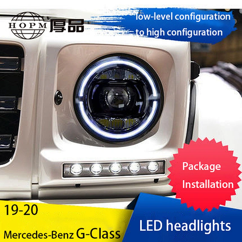 LED Headlight Assembly LED Daytime Running Lights Tuning Light High Beam Turn Signal for 07-17/19-21 Mercedes-Benz G-Class G500 G550 G63AMG