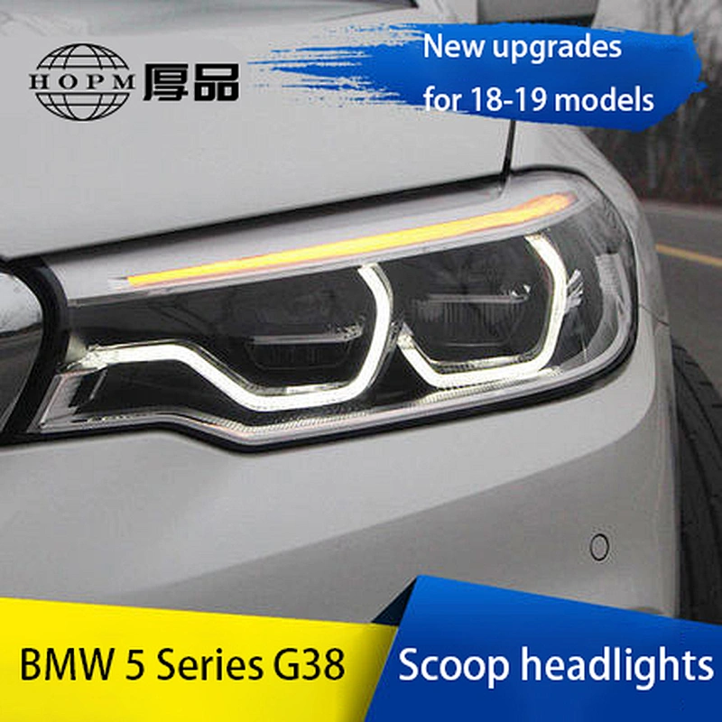 Headlight Assembly Upgrade High-End LED Retrofit Laser Daytime Running Lights for 18-19 BMW 5 Series G38