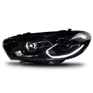 Headlight assembly low-level configuration to high configuration Xenon tuning headlights retrofit for 09-15 Volkswagen Scirocco