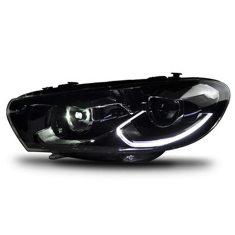 Headlight assembly low-level configuration to high configuration Xenon tuning headlights retrofit for 09-15 Volkswagen Scirocco