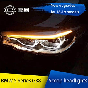 Headlight Assembly Upgrade High-End LED Retrofit Laser Daytime Running Lights for 18-19 BMW 5 Series G38