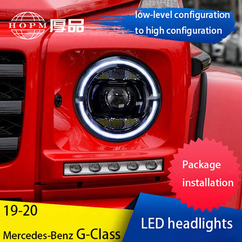 LED Headlight Assembly LED Daytime Running Lights Tuning Light High Beam Turn Signal for 07-17/19-21 Mercedes-Benz G-Class G500 G550 G63AMG
