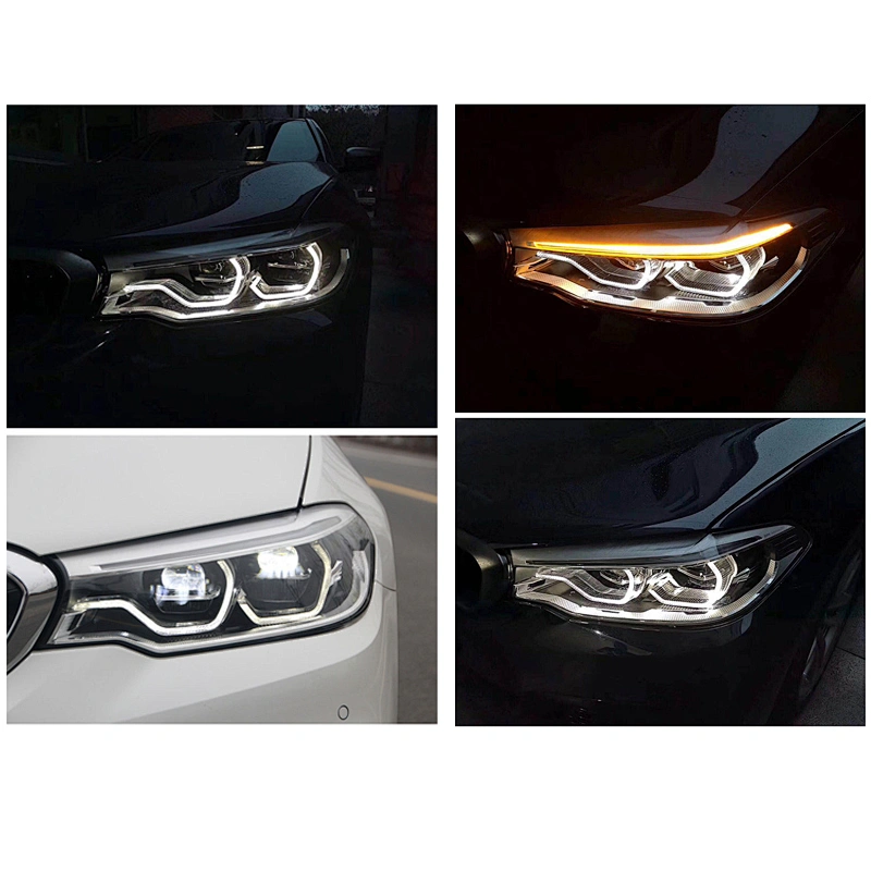 Headlight Assembly Upgrade High-End LED Retrofit Laser Daytime Running Lights for 18-19 BMW 5 Series G38