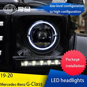 LED Headlight Assembly LED Daytime Running Lights Tuning Light High Beam Turn Signal for 07-17/19-21 Mercedes-Benz G-Class G500 G550 G63AMG