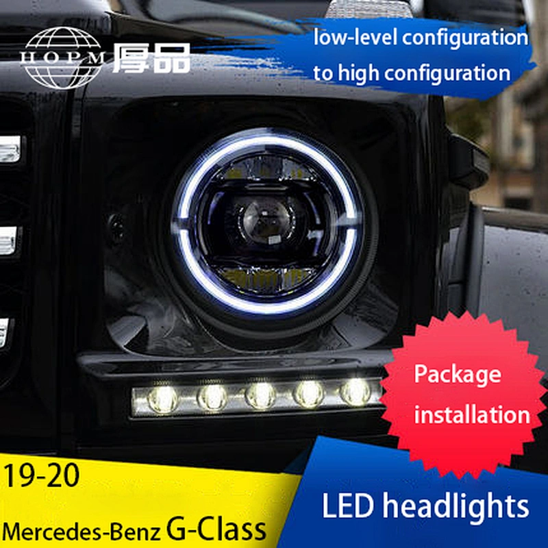 LED Headlight Assembly LED Daytime Running Lights Tuning Light High Beam Turn Signal for 07-17/19-21 Mercedes-Benz G-Class G500 G550 G63AMG