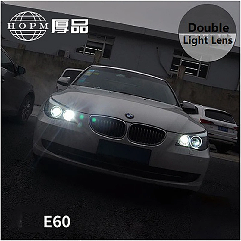 New Double light lens tuning lights Xenon Headlight For Car Auto New 5 Series E60 Headlights 520 523 525 530