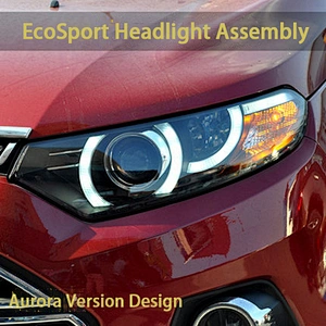 LED Headlight Assembly Tuning Light Double Light Lens Aurora Edition Modified Xenon For 2013-2017