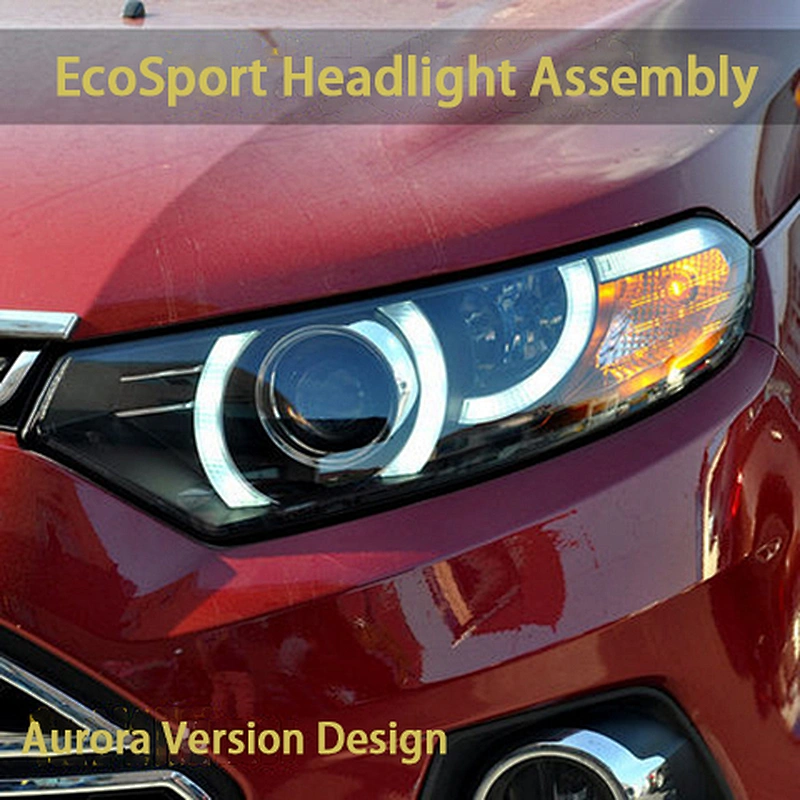 LED Headlight Assembly Tuning Light Double Light Lens Aurora Edition Modified Xenon For 2013-2017