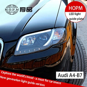 Headlight assembly Guided light LED tear-eye conversion xenon tuning light for 05-08 models Audi A4 B7