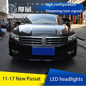 LED retrofit headlight assembly with high performance daytime running lights xenon lights tuning light for 11-18 models Volkswagen Passat