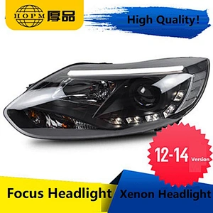 Tuning Light Headlight ST Edition Lens Modified LED Tear-eye Xenon Headlight Assembly For 2012-2014