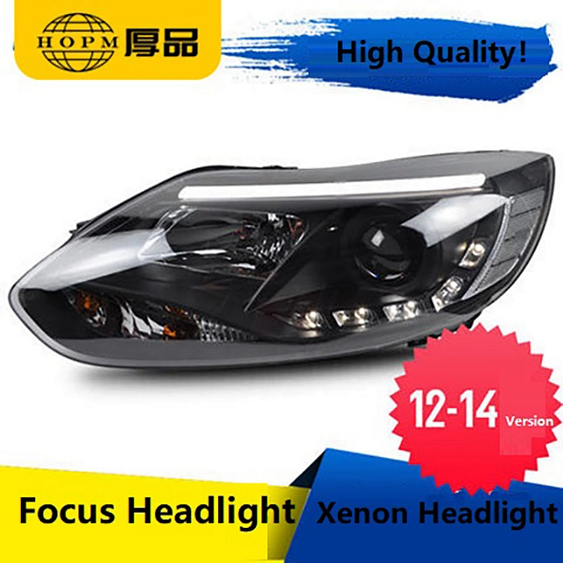 Tuning Light Headlight ST Edition Lens Modified LED Tear-eye Xenon Headlight Assembly For 2012-2014