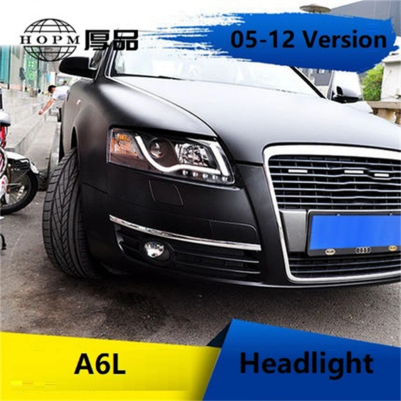 Headlight Assembly Modified Xenon Upgrade Double Lens Light-guided Tear-Eye Tuning Light For 2005-2012 A6L