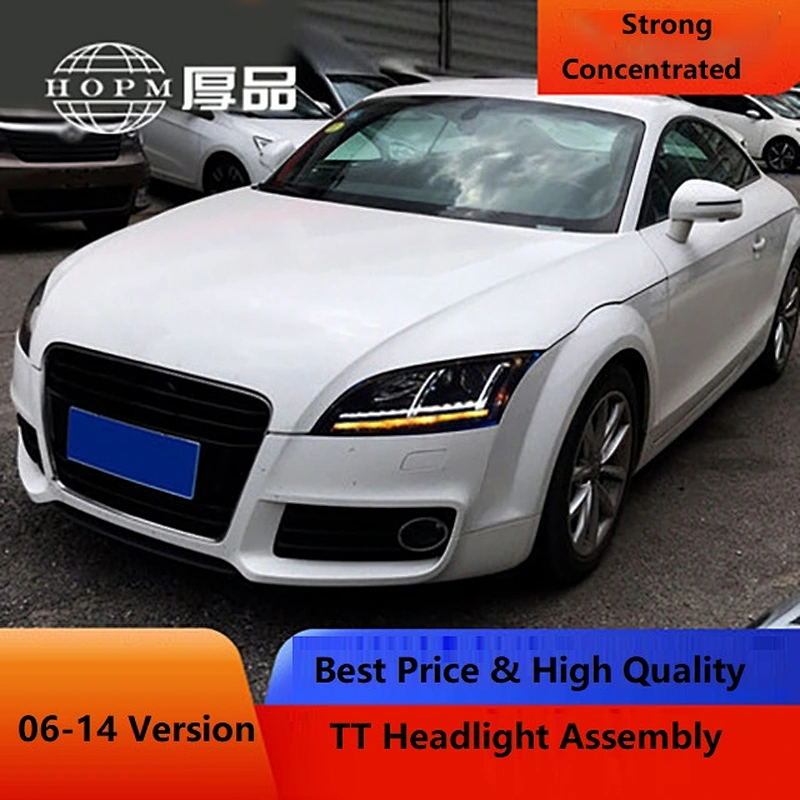 Modified Xenon Light Headlight Assembly LED Xenon Lamp Double Light Lens Tuning Light For TT 2006-2014 Version