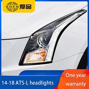 Headlight assembly low-level configuration to high configuration LED daytime running light lens tuning light for Cadillac ATS-L