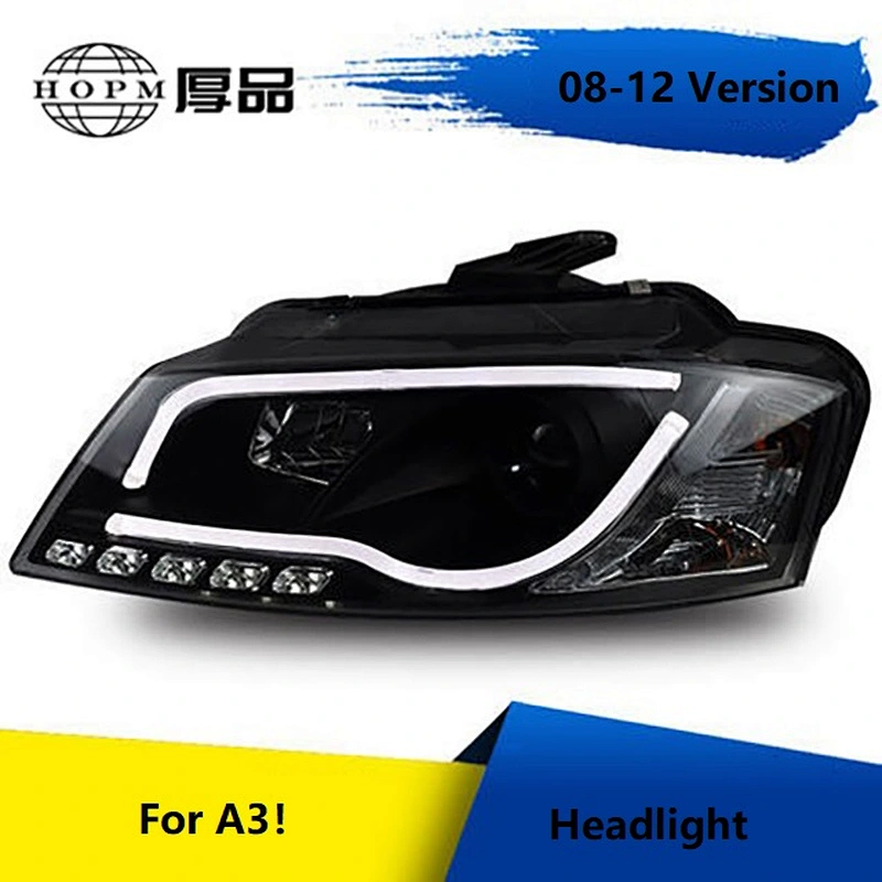Tuning Light Daytime Guide LED Tear-eye Modified Xenon Headlight Assembly for 2008-2012 A3