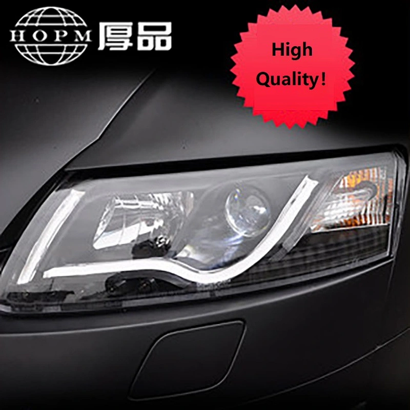 Headlight Assembly Modified Xenon Upgrade Double Lens Light-guided Tuning Light For 2005-2012 Old A6L