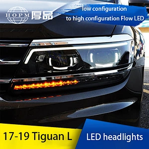 Headlight assembly xenon headlight conversion LED daytime running light lens tuning light for 17-19 models Volkswagen TiguanL