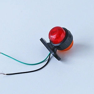 12-24V Common Warning Light Red Yellow Clearance Light Two-tone Side Light Marker Lamp 61mm*46mm For Trucks