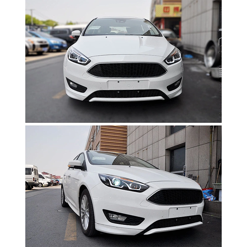 Headlight assembly lens led daytime running light conversion xenon lights tuning light for 15-18 Ford Focus