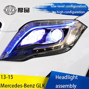 Headlamp assembly Retrofitting high with xenon LED daytime running light lens tuning light for 13-15 Mercedes-Benz GLK class 200 260 300 350