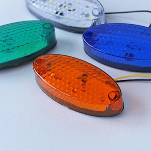 Clearance Light Spots Style Oval Shape Side Light Marker Lamp 116mm*51mm For Truck