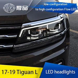Headlight assembly xenon headlight conversion LED daytime running light lens tuning light for 17-19 models Volkswagen TiguanL