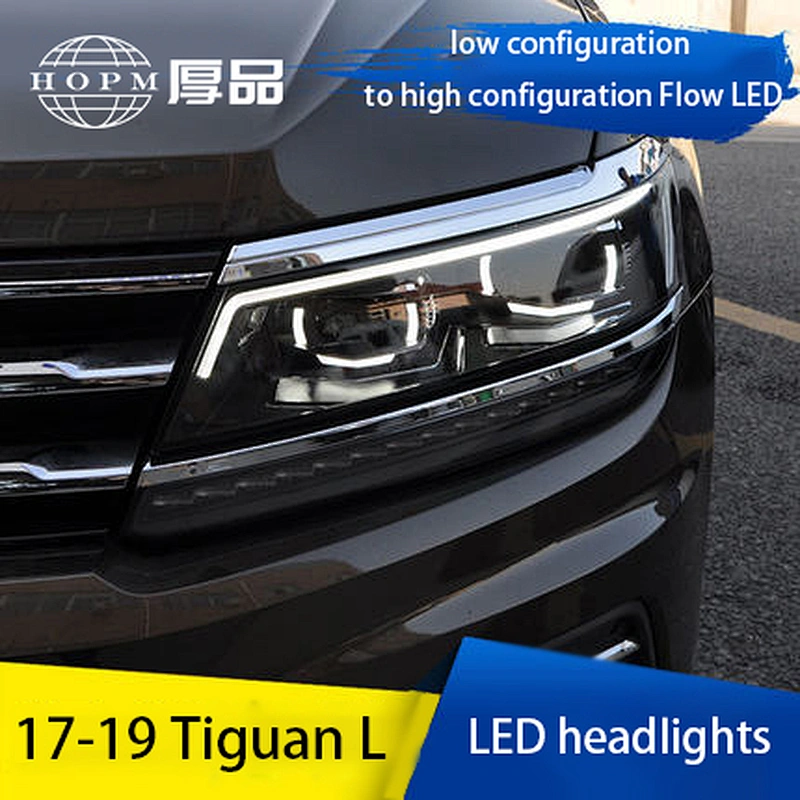 Headlight assembly xenon headlight conversion LED daytime running light lens tuning light for 17-19 models Volkswagen TiguanL