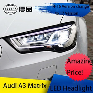 Headlight Assembly Tuning Light Refitted Old To New LED Lens Daytime Running Water Turn Signal Light For A3 A3L 14-16
