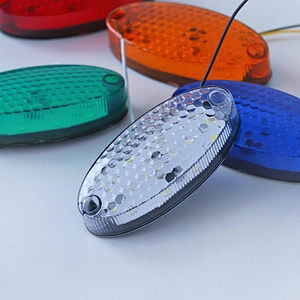 Clearance Light Spots Style Oval Shape Side Light Marker Lamp 116mm*51mm For Truck