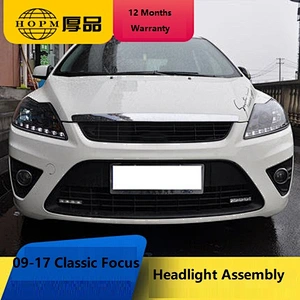 Headlight Assembly Double Light Lens Xenon Tuning Modified Tear-eyes For Classic 2009-2017