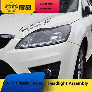 Headlight Assembly Double Light Lens Xenon Tuning Modified Tear-eyes For Classic 2009-2017
