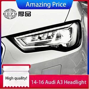 Headlight Assembly Tuning Light Refitted Old To New LED Lens Daytime Running Water Turn Signal Light For A3 A3L 14-16