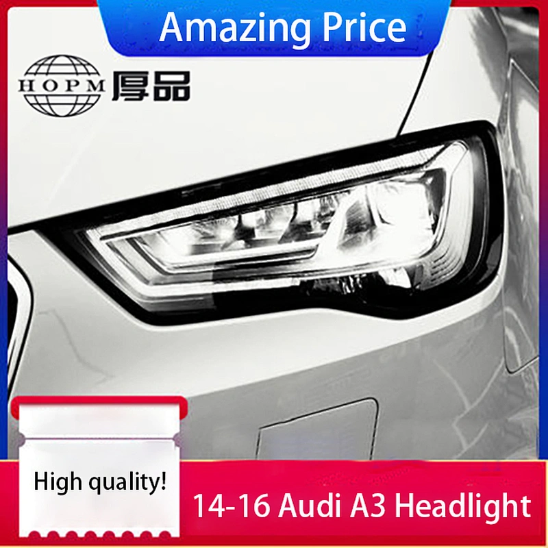 Headlight Assembly Tuning Light Refitted Old To New LED Lens Daytime Running Water Turn Signal Light For A3 A3L 14-16