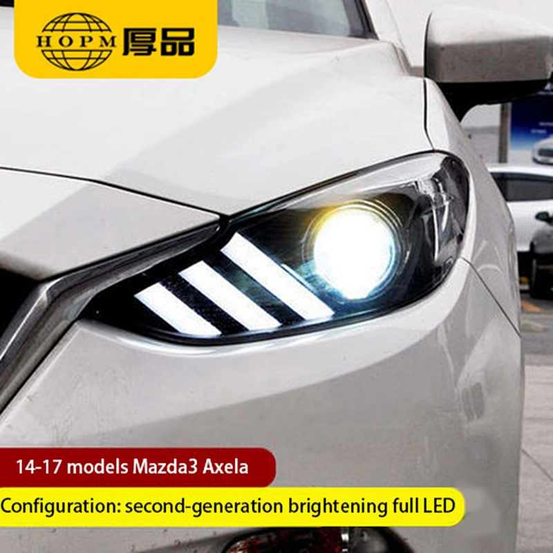 Headlight assembly modified LED daytime running lights xenon lights tuning light For 14-17 models Mazda3 Axela