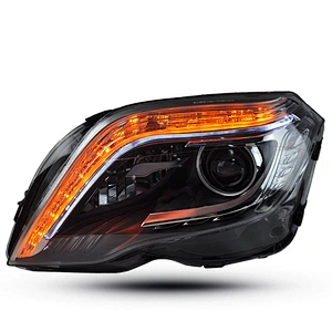 Headlamp assembly Retrofitting high with xenon LED daytime running light lens tuning light for 13-15 Mercedes-Benz GLK class 200 260 300 350