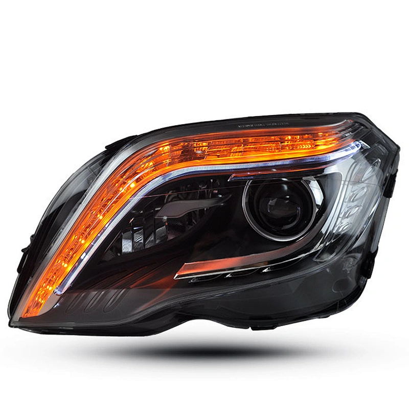 Headlamp assembly Retrofitting high with xenon LED daytime running light lens tuning light for 13-15 Mercedes-Benz GLK class 200 260 300 350