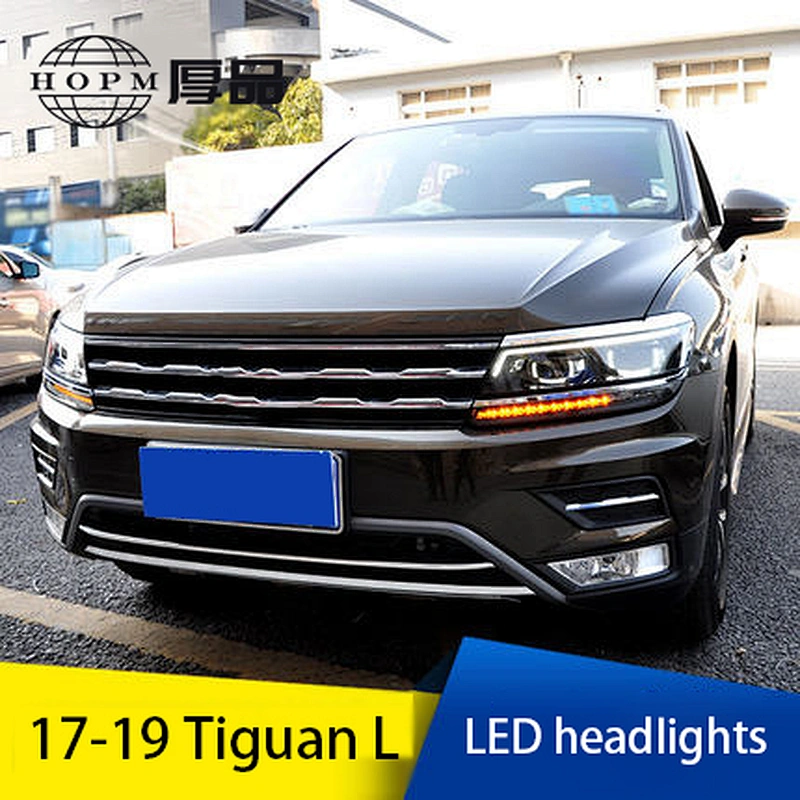 Headlight assembly xenon headlight conversion LED daytime running light lens tuning light for 17-19 models Volkswagen TiguanL