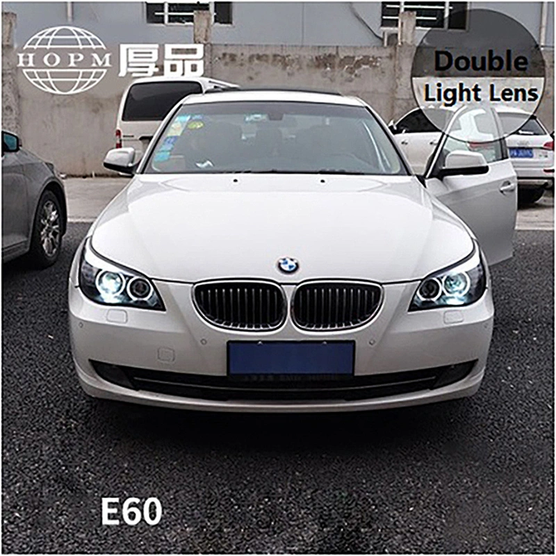 New Double light lens tuning lights Xenon Headlight For Car Auto New 5 Series E60 Headlights 520 523 525 530