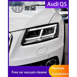 Headlight assembly retrofit LED daytime running light lens matrix high headlight tuning light for 09-18 models Audi Q5