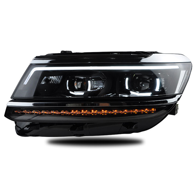 Headlight assembly xenon headlight conversion LED daytime running light lens tuning light for 17-19 models Volkswagen TiguanL