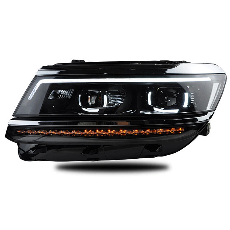 Headlight assembly xenon headlight conversion LED daytime running light lens tuning light for 17-19 models Volkswagen TiguanL