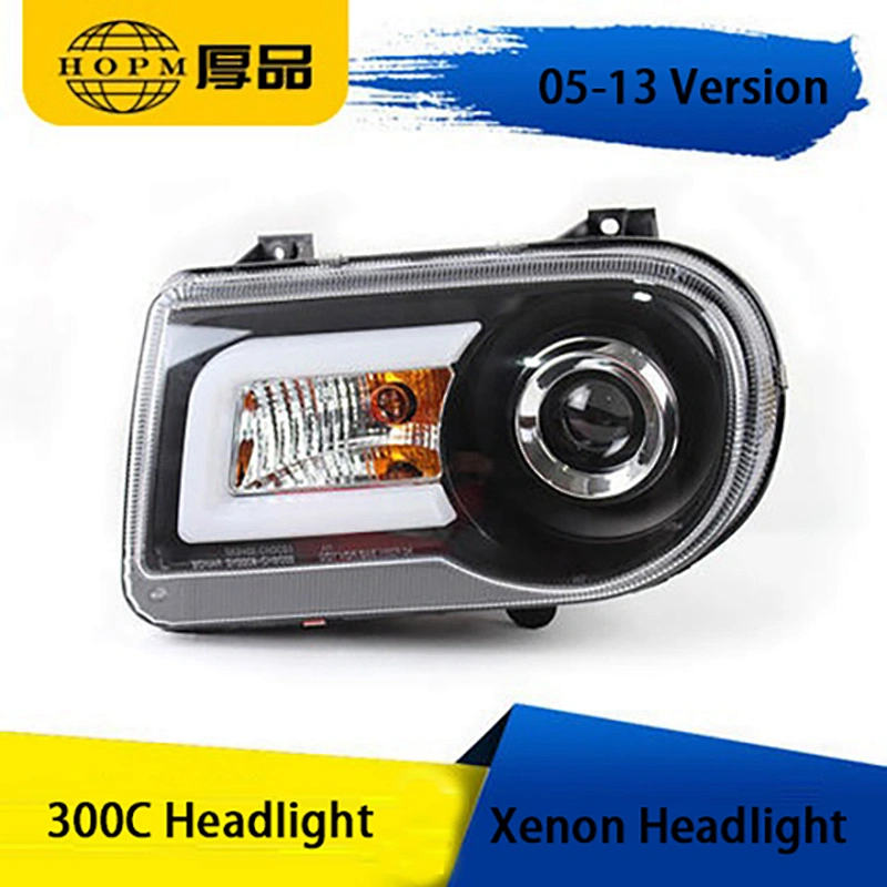 Tuning Light Modified Headlight C Shape Light-guide LED Xenon Light Headlight Assembly For 300C 05-13 Version